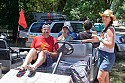 Transport volunteers backstage
