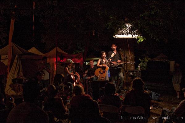 Blushin' Roulettes on the People's Stage Saturday night.