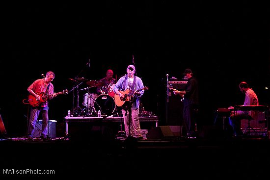 Robert Earl Keen and his band on the main stage Friday night.