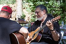David Bromberg jamming backstage