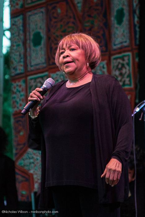 Mavis Staples and her band Saturday night