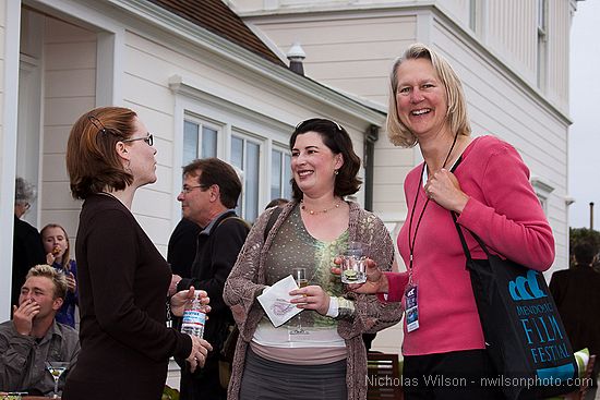 MFF Board Member Shelley Fields, left, MFF Operations Coordinator Rachel 
Archuletta, center, MFF Vice President Ann Walker&nbsp; at the filmmaker party.