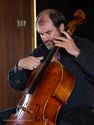 Joel Cohen, cello, and Elena Casanova, piano, at Preston Hall for  the Village Chamber series.