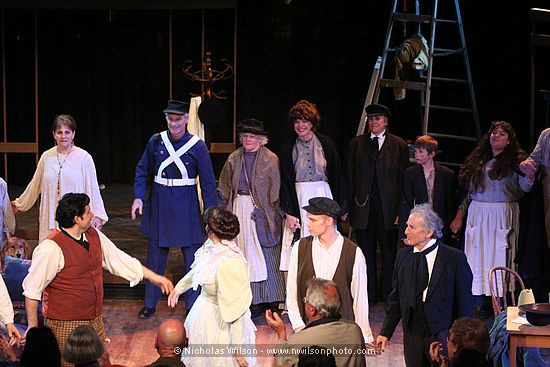 Chorus members with  Pedro Rodelas, Jessica Julin, Bryan Boyce and Richard Goodman.