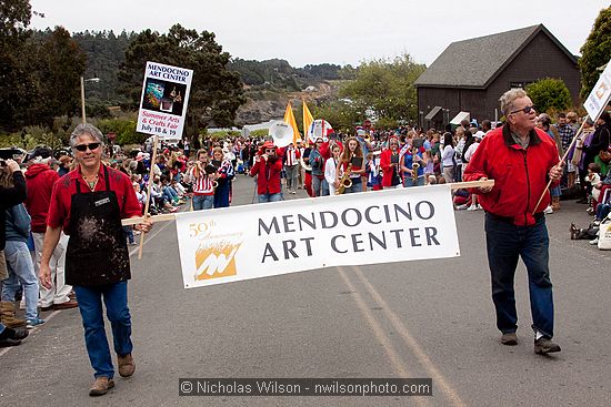 July 4, 2009 parade and festivities in Mendocino CA.