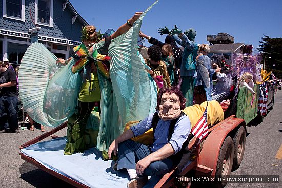 July 4, 2010 parade in Mendocino CA