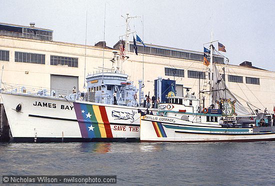 The Phyllis Cormack alongside the James Bay at Fort Mason, San Francisco.