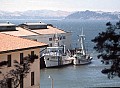 The James Bay and Phyllis Cormack docked at Fort Mason after the Mendocino Whale War anti-whaling patrol of 1976.