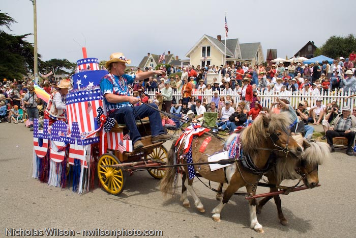 July 4, 2008 parade in Mendocino CA