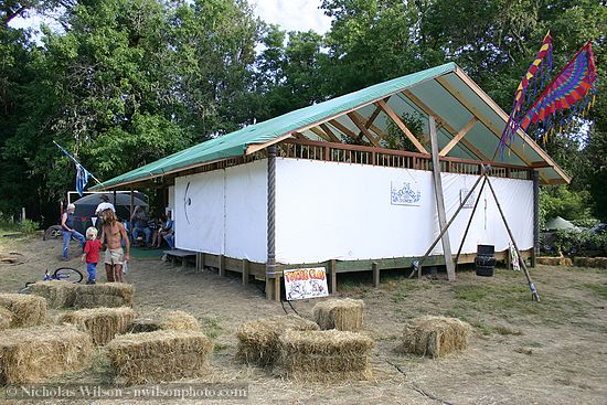 The Hogwash camp showers