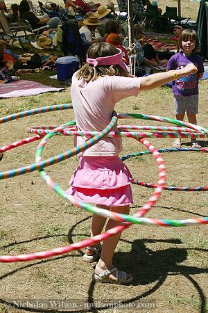 How many hula hoops can you spin?