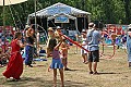 Hula hooping in back of the concert meadow