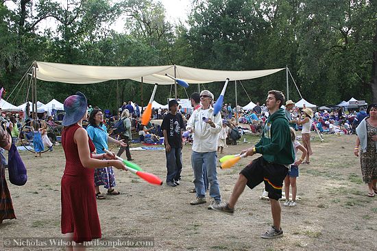 Jugglers do it with timing and skill