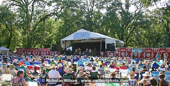 Audience and main stage at the Kate Wolf Memorial Music Festival 2005
