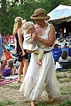 Woman and child dancing at the Kate Wolf Festival 2005.