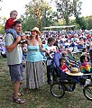 A young family enjoys the Kate Wolf Festival 2005 together.