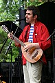 Jez Lowe plays a mandolin-type instrument, a mandola or cittern