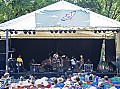 The Campbell Brothers gospel group begin their set on the main stage Sunday afternoon