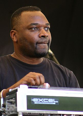 Chuck Campbell of the Campbell Brothers on pedal steel guitar