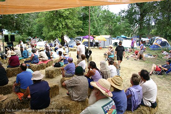 Right side of audience at Hagler stage Saturday afternoon