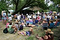 Some of the laid back audience at the Arlo Hagler stage Saturday afternoon