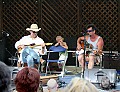 Greg Brown (right) with Garnet Rogers on the Arlo Hagler Memorial Stage Saturday afternoon