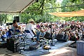 Greg Brown and Garnet Rogers peform on the Arlo Hagler Memorial Stage