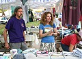 Kate Wolf family members in their booth