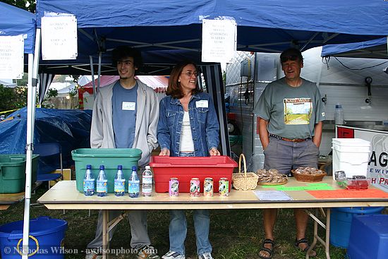 Bottled water and sodas booth