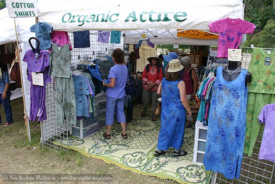 Organic Attire booth