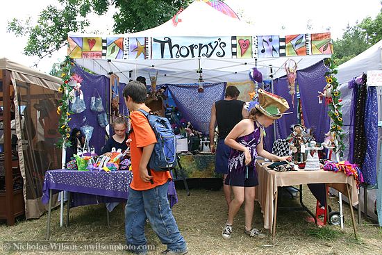 Thorny's stuffed figures booth