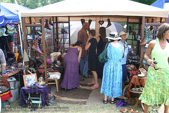 Shoes and leather booth