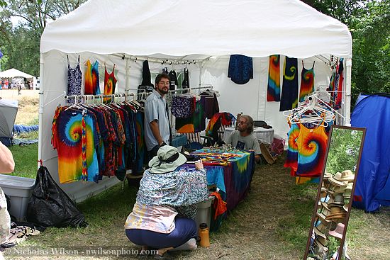 Tie-dye vendor