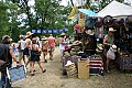 Sun hat vendor next to main pathway