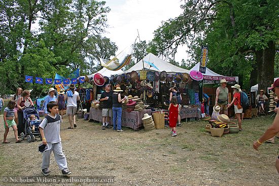 Sun hats vendor