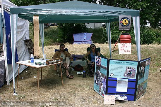 The Americorps booth