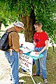 Gathering supporters for Health Care for All universal health coverage legislation sponsored by State Sen. Sheila Kuhl