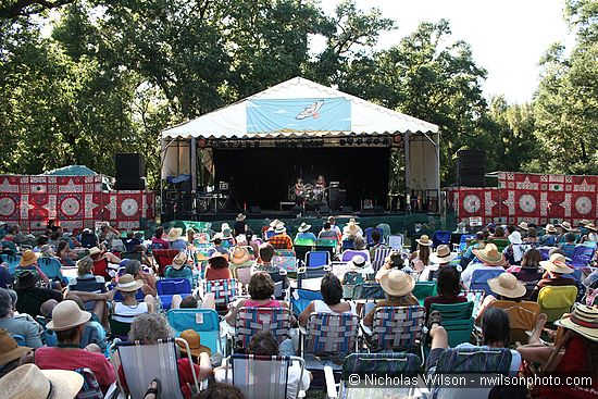 Kate Wolf Festival Main concert bowl with The Kennedys on the main stage.