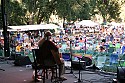 Utah Phillips audience from backstage.