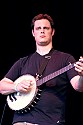 Eric Merrill plays banjo with Adrienne Young and Little Sadie.