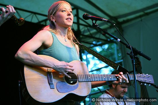 Adrienne Young on the Main Stage Friday evening with her band Little Sadie.