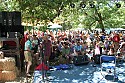 Audience for Hugh Shacklett, Utah Phillips and Wavy Gravy at the Hagler stage