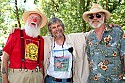 Utah Phillips, Cloud Moss and Hugh Shacklett backstage