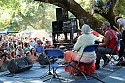 Rosalie Sorrels and Greg Brown play a set at the Arlo Hagler stage