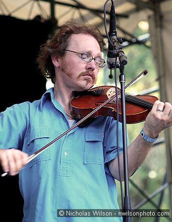 Casey Driessen, fiddle player with Tim O'Brien Band