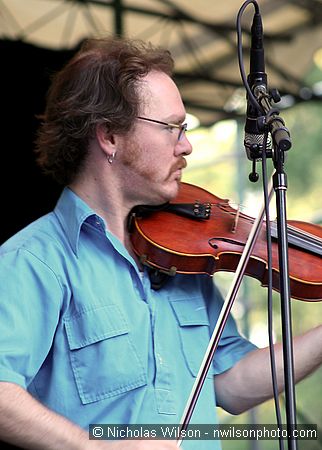 Casey Driessen, fiddle player with Tim O'Brien Band