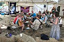 Sunday afternoon jamming at the Revival Tent