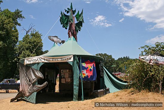 Friends of the Eel River salmon tent