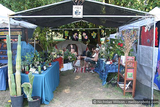 Theatrum Botanicum vendor booth.