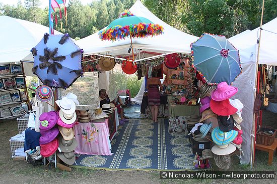 Hat vendor booth